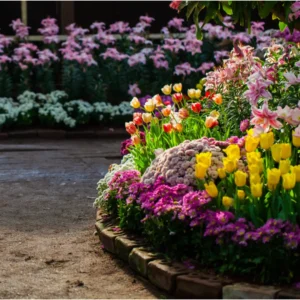 Et blomsterbed kan være havens midtpunkt, der tiltrækker gavnlige insekter og fugle