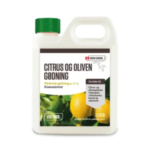 Fordi citrusplanter dyrkes i begrænset jordvolumen og bruger næringsstofferne hurtigt, har de et særligt behov for næring - og speciel citrusgødning (eller citrus gødning) anbefales ofte