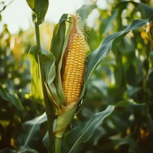 Majs frø der sås, giver en høj plante, der både giver spiselige kolber og fungerer som læ i haven